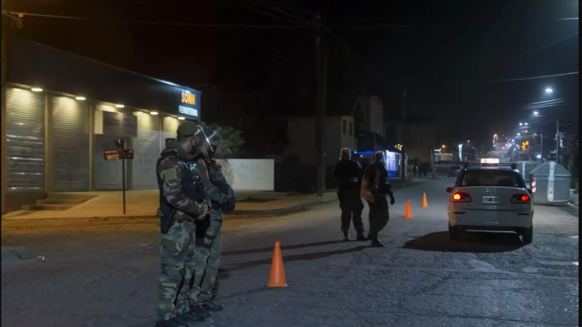 Operativo policial. Fuente: (Twitter)
