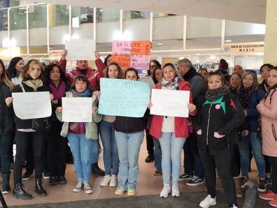 La comunidad educativa del ISFD 6 se manifestó en el Consejo Provincial de Educación