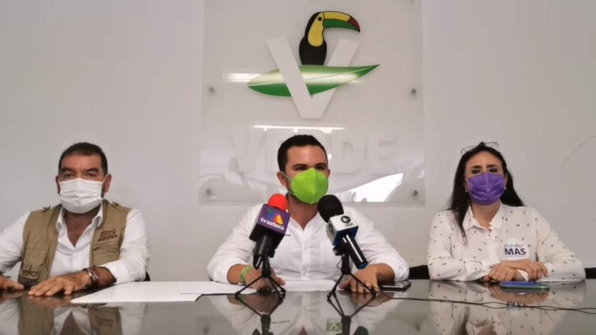 El dirigente del PVEM en Quintana Roo, Pablo Bustamente
