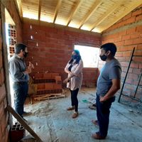 Villa Pehuenia y Moquehue: recorrida por obras de módulos habitacionales