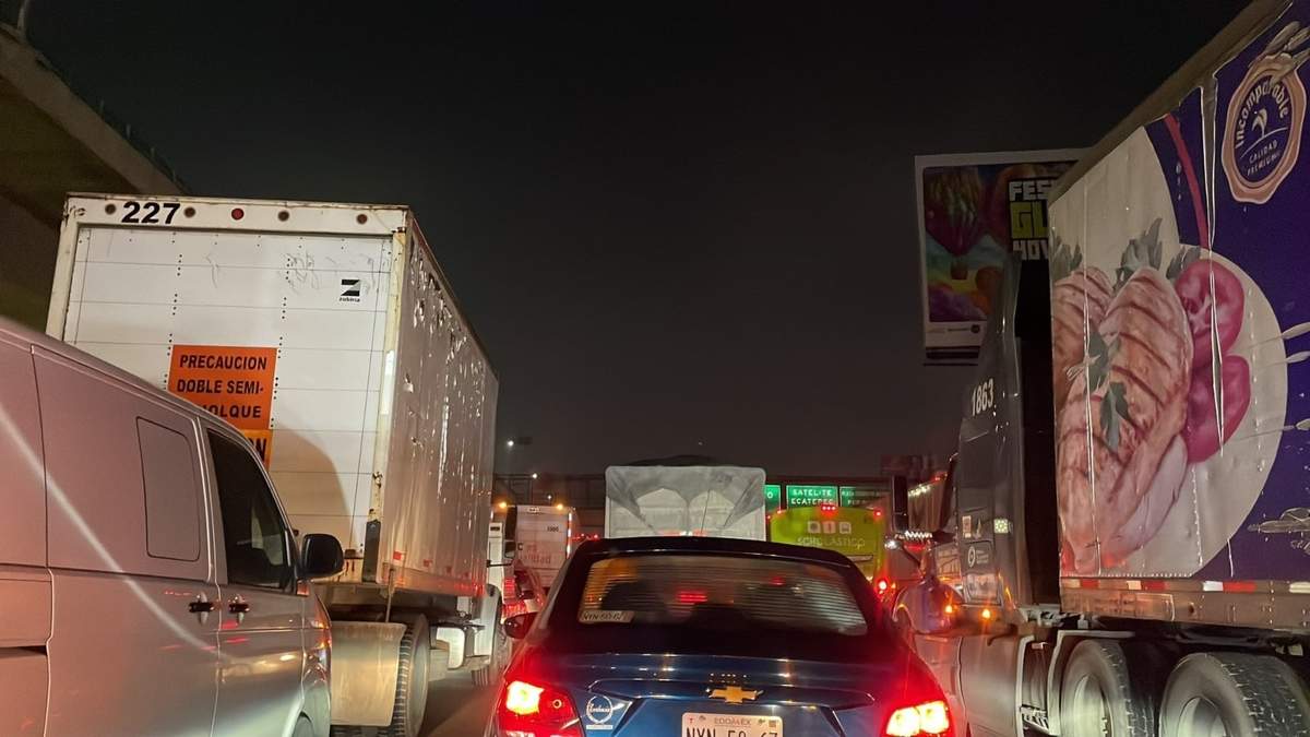 El tráfico en la autopista México-Querétaro
