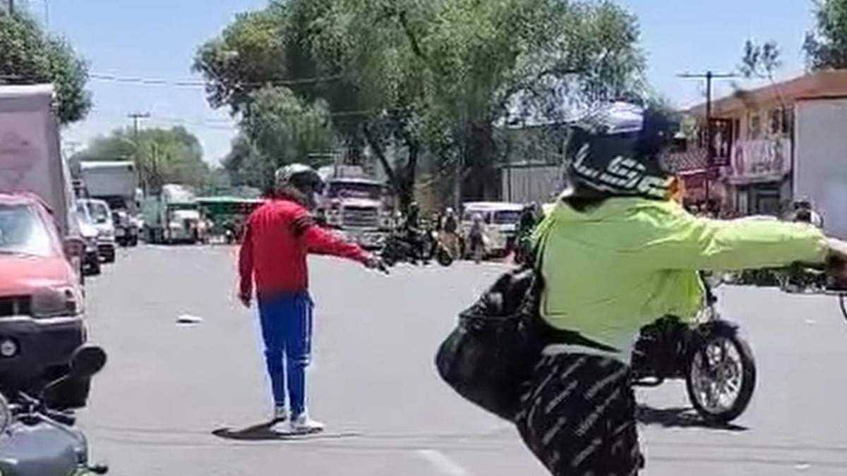 Motociclista agresor