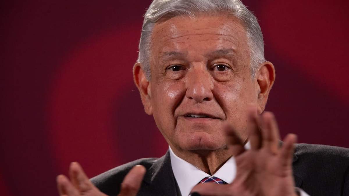 El presidente durante la conferencia matutina de este lunes