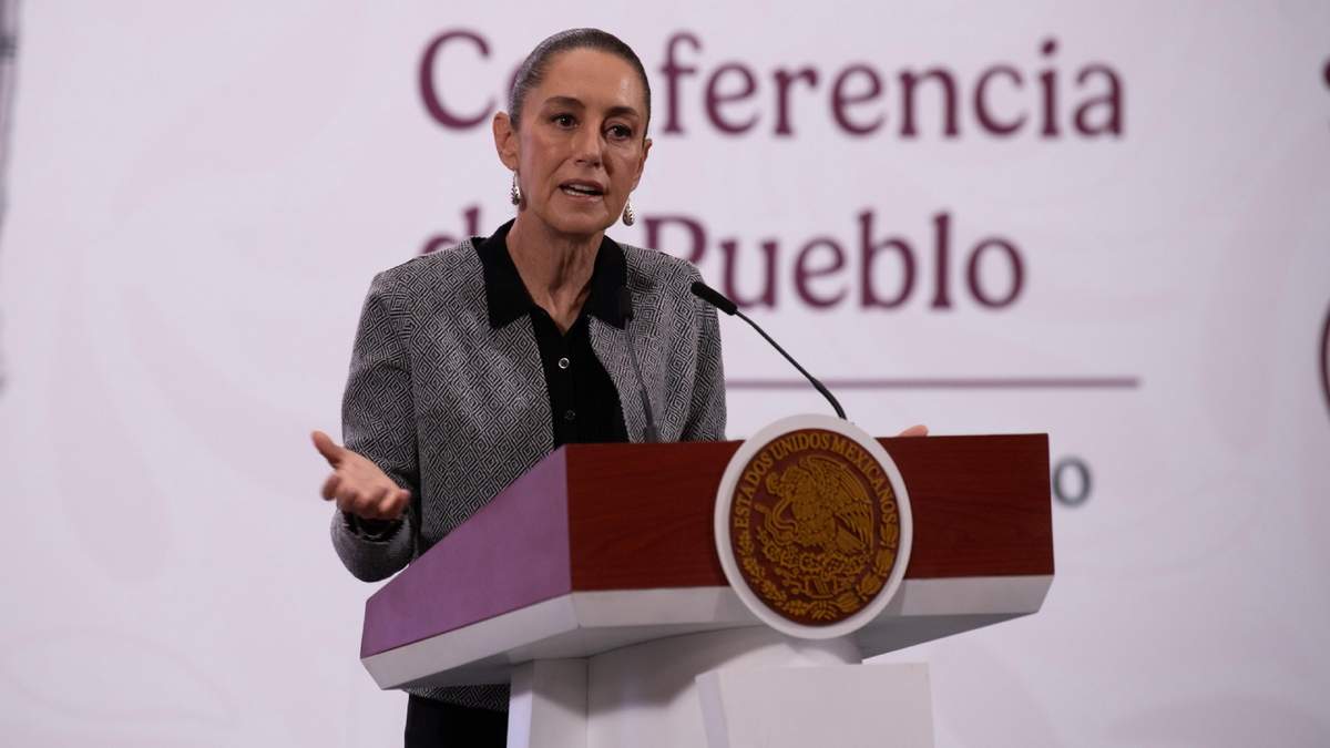 La presidenta durante la conferencia de prensa