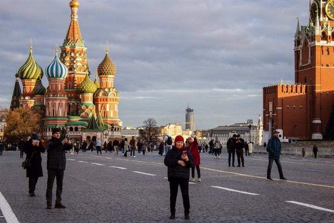 La Plaza Roja de Moscú, en Rusia