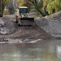 Autoridades provinciales recorrieron las obras del Río Limay