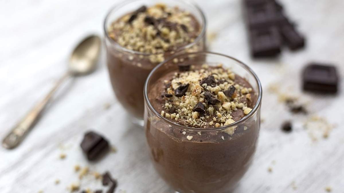 Mousse de chocolate vegano. Fuente: (X)
