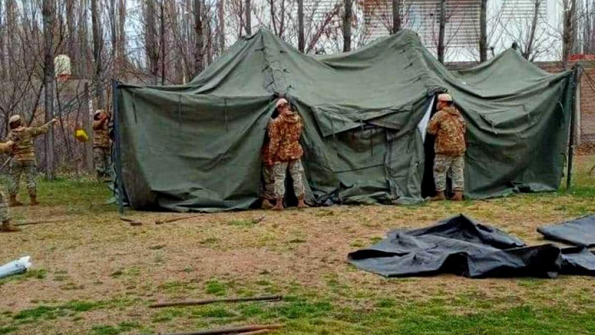 Carpa en Centenario. Fuente: (Twitter)