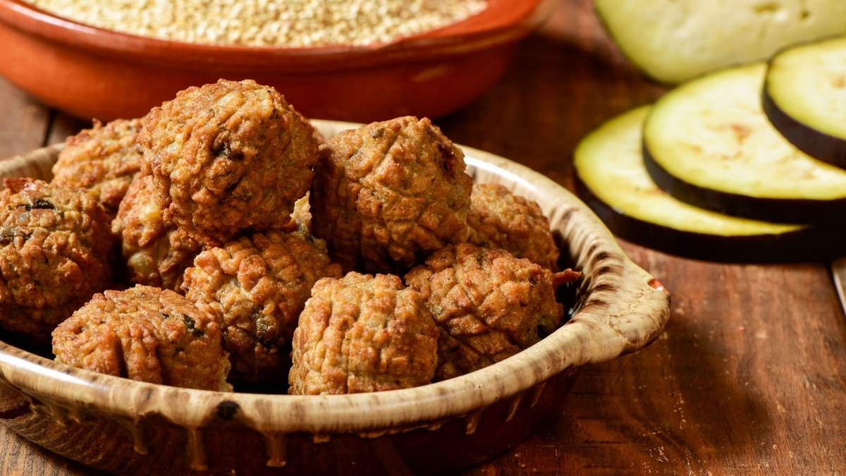 Albóndigas de berenjena. Fuente: (Instagram)