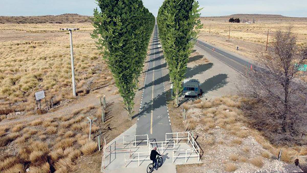 Bicisenda de Zapala. Fuente: (Twitter)