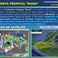 Chiapas se prepara ante el inminente efecto de la tormenta 'Nana”