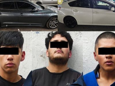Arrestan a tres jóvenes por robo de dos vehículos de alta gama en hotel en Santa Fe
