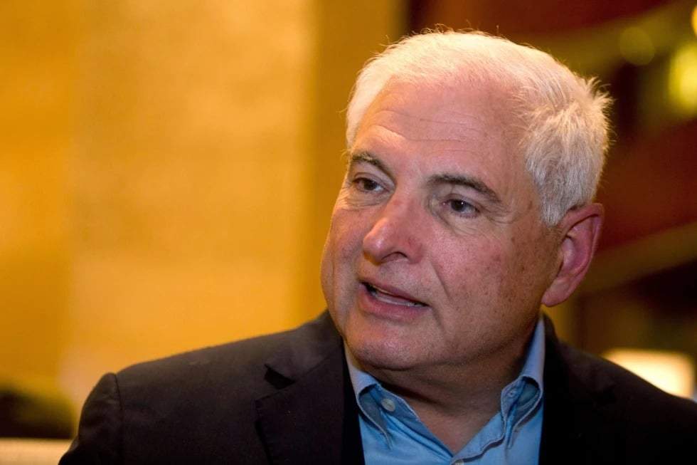 El expresidente de Panamá Ricardo Martinelli concede una entrevista en la ciudad de Guatemala, el 28 de enero de 2015.