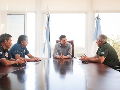 Marcos Koopmann se reunió con veteranos de Malvinas
