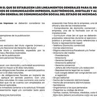 Michoacán y la publicidad oficial