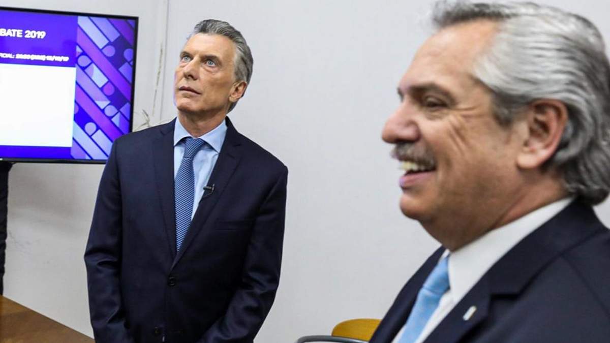 Mauricio Macri junto a Alberto Fernández. Fuente: (Twitter)