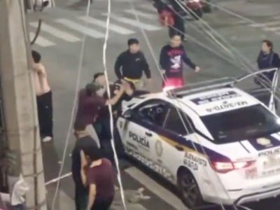 Policía termina hospitalizado al ser golpeado por vecinos de Santa María la Ribera (Video)