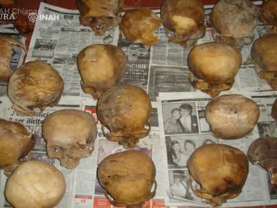 Los 150 cráneos hallados en Chiapas serían parte de un altar prehispánico