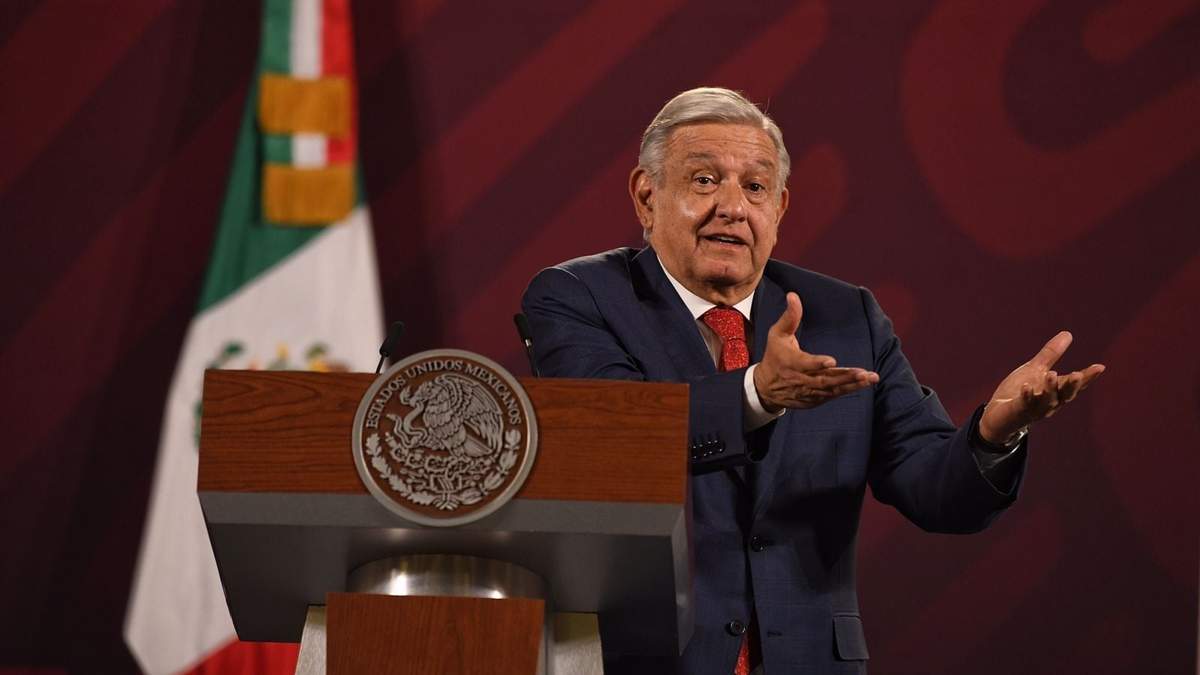 El presidente López Obrador en su conferencia
