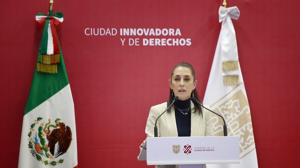 La jefa de gobierno capitalino en rueda de prensa