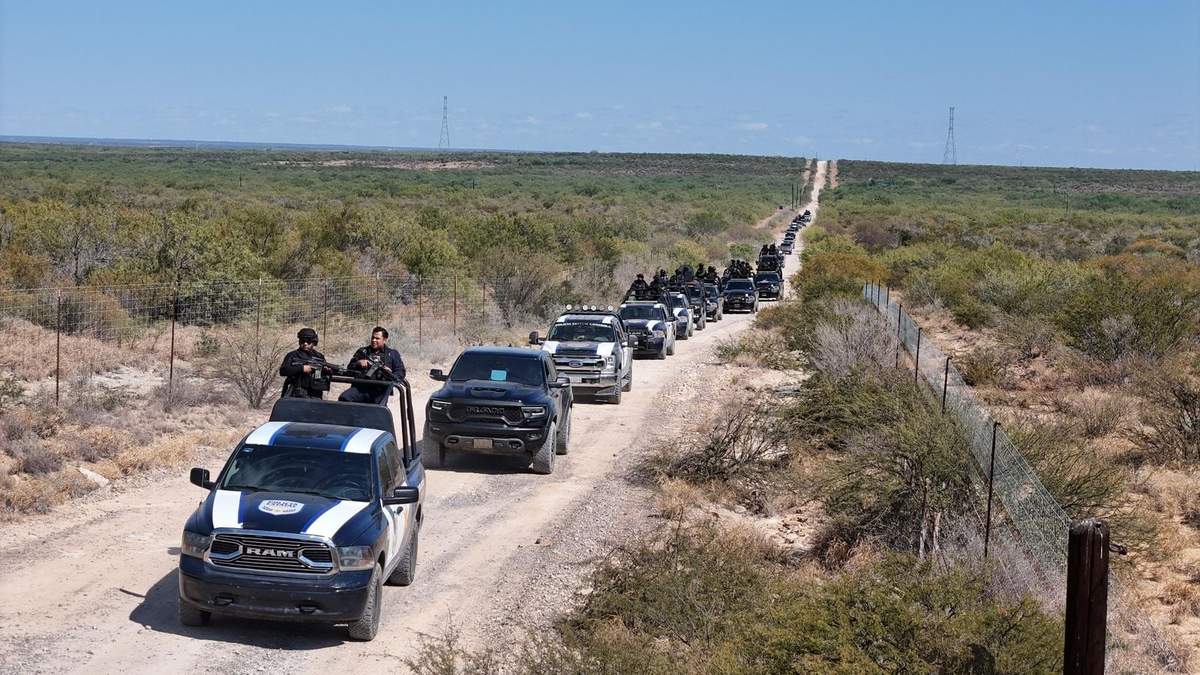 Fuerzas de seguridad realizan operativos en El Callejón, en el municipio fronterizo de Hidalgo, Coahuila, donde esta semana se ha registrados dos ataques armados contra elementos del Ejército esta semana
