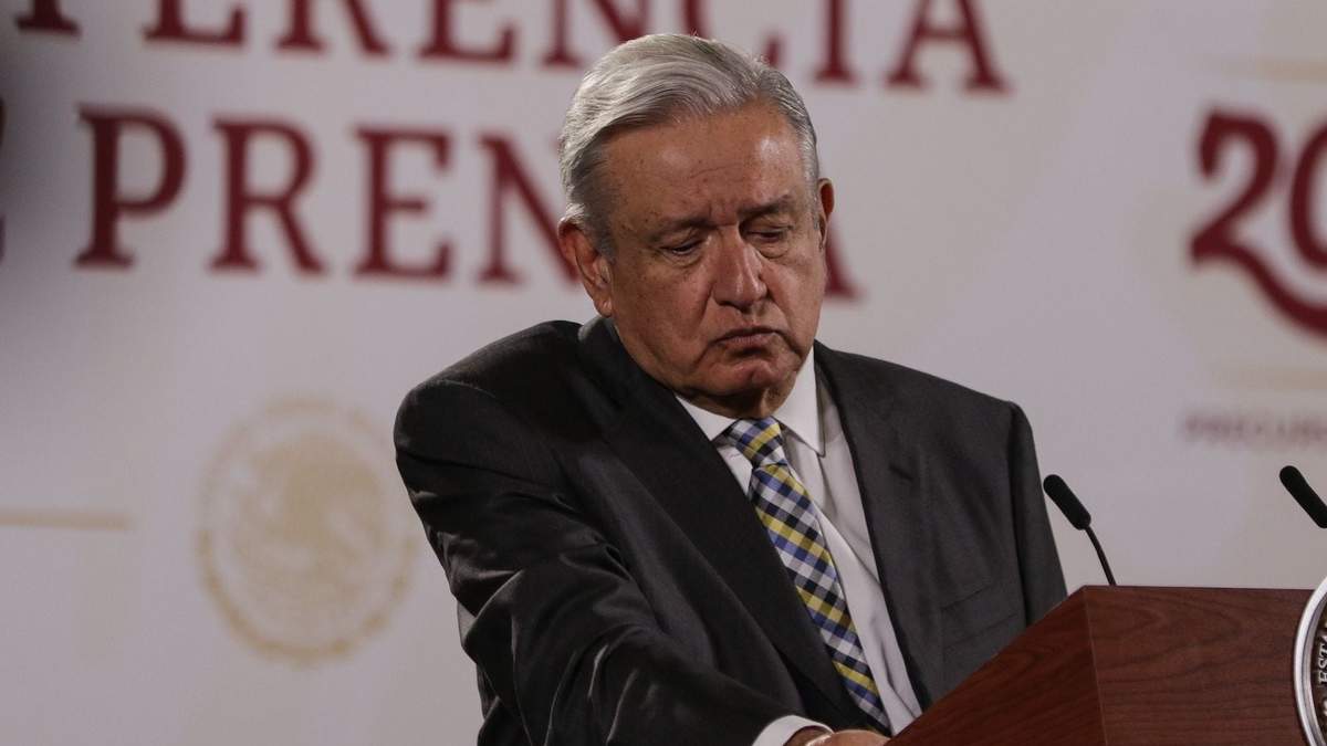 El presidente en la conferencia matutina de este martes