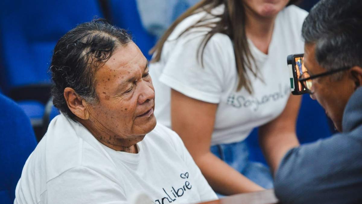Doña Saba, madre de Sanjuana Maldonado, estuvo presente en la sesión del Congreso de San Luis Potosí en la que fue aprobado el indulto a su hija