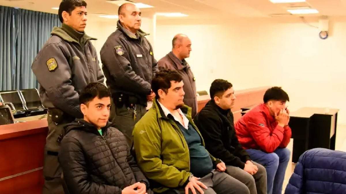 Los cuatro condenados por el abuso sexual grupal de Silvia Cabañares. Fuente (Cecilia Maletti)