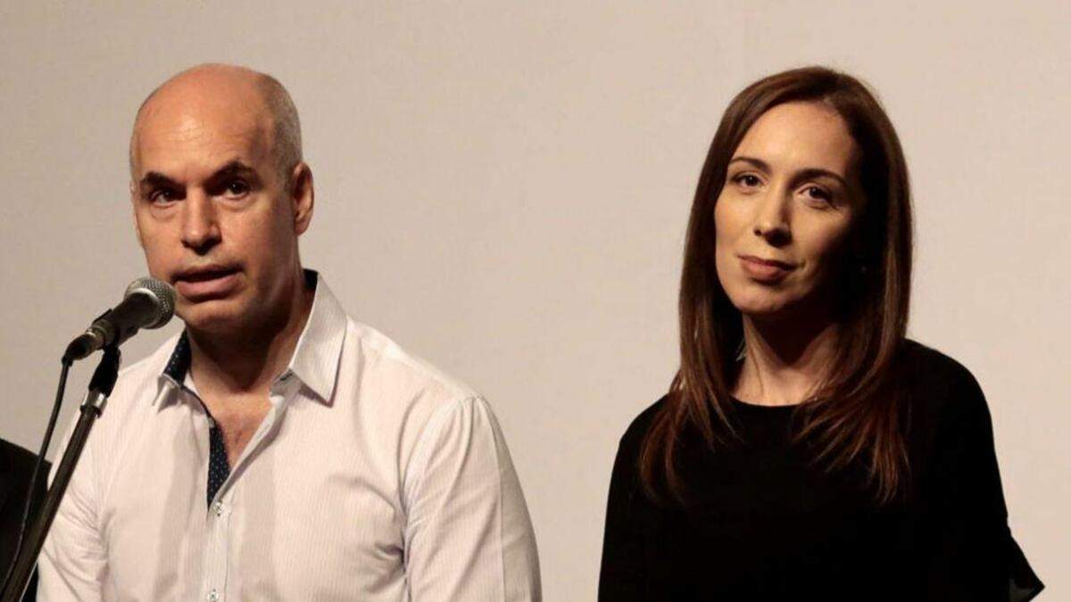 Horacio Rodríguez Larreta y María Eugenia Vidal. Foto: (Twitter)