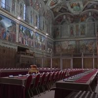 Así prepararon la Capilla Sixtina para recibir el Cónclave