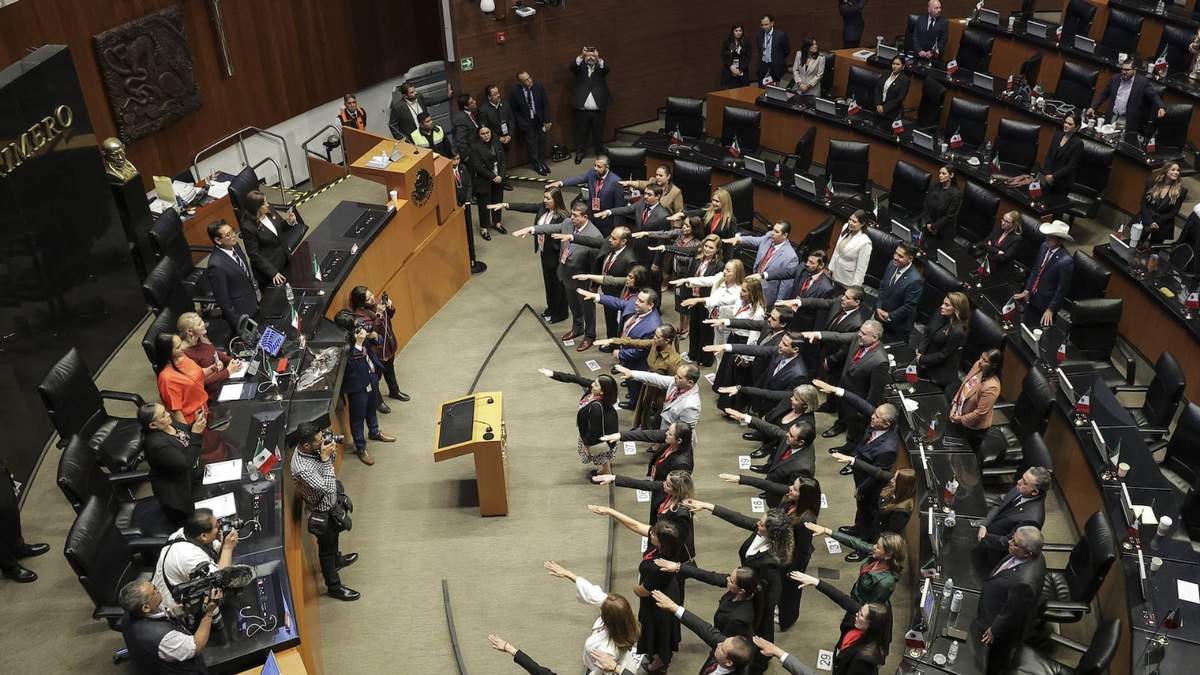 Toma de protesta de magistrados el pasado 1 de septiembre