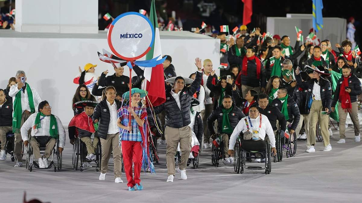 La delegación parapanamericana de México, en Santiago