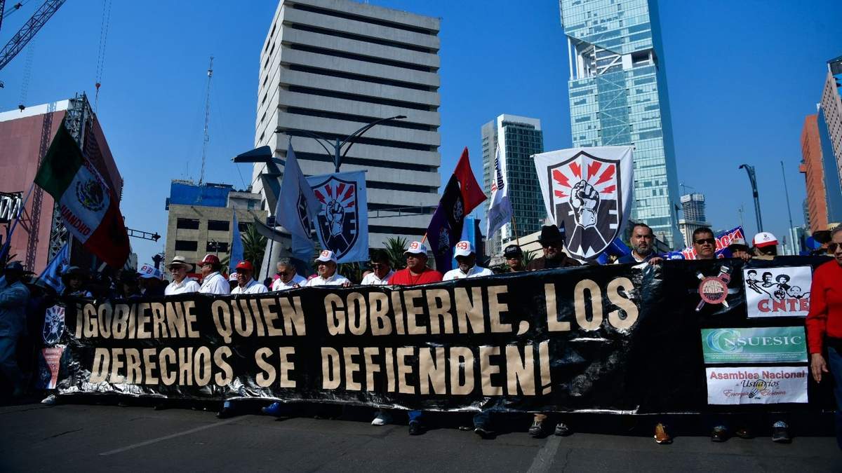 Movilización por el 1 de Mayo en la CDMX