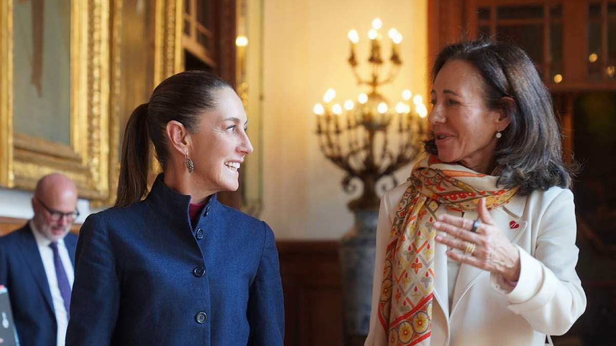 La presidenta de México y Ana Botín
