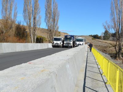 La próxima semana se inauguraría el puente del río Malleo
