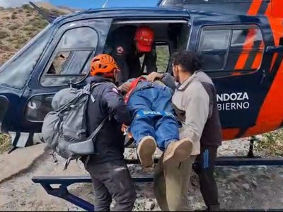 Rescataron a un hombre tras un accidente en caballo en Potrerillos