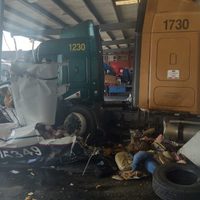 Seis personas mueren tras caída de una avioneta en patio de una empresa en NL
