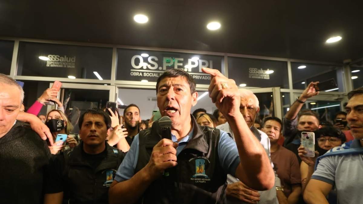 Marcelo Rucci, del Sindicato de Petroleros. Fuente: (Twitter)