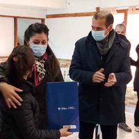 Omar Gutiérrez inauguró una red de gas