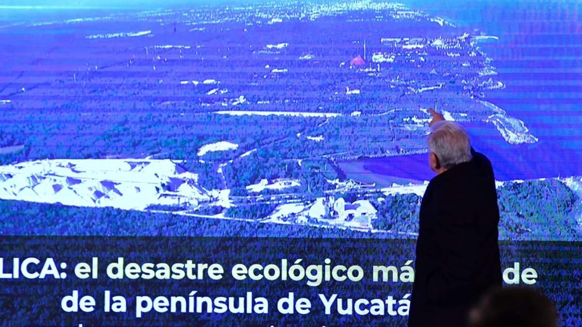 AMLO busca detener a Calica en la extracción de material en recursos naturales del sureste mexicano