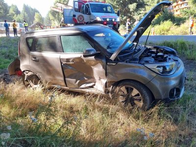 Tres vehículos involucrados y varios heridos en un impresionante choque en la Ruta 40
