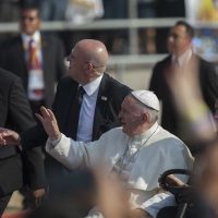 Se reúne el Papa con niños de Michoacán en la Catedral de Morelia