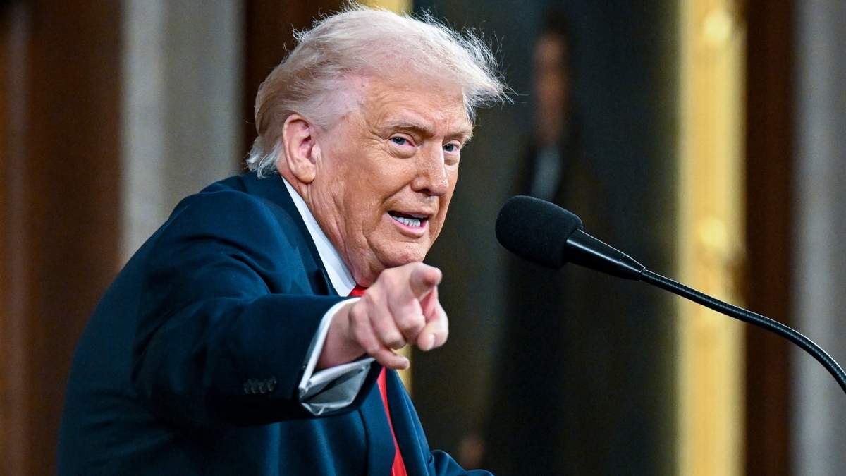 El presidente estadounidense Donald Trump pronuncia su discurso sobre el Estado de la Unión ante una sesión conjunta del Congreso en la Casa Blanca, en el Capitolio, Washington, el martes 24 de febrero de 2026