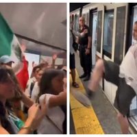 Italiano agrede a mexicanos en Metro de Roma; la respuesta se hizo viral (Video)