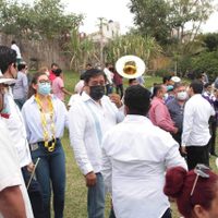Con mariachi y banda regional, Salgado Macedonio festeja cumpleaños en Chilpancingo