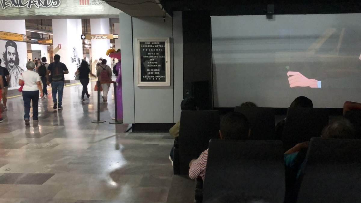 La sala dentro del Metro