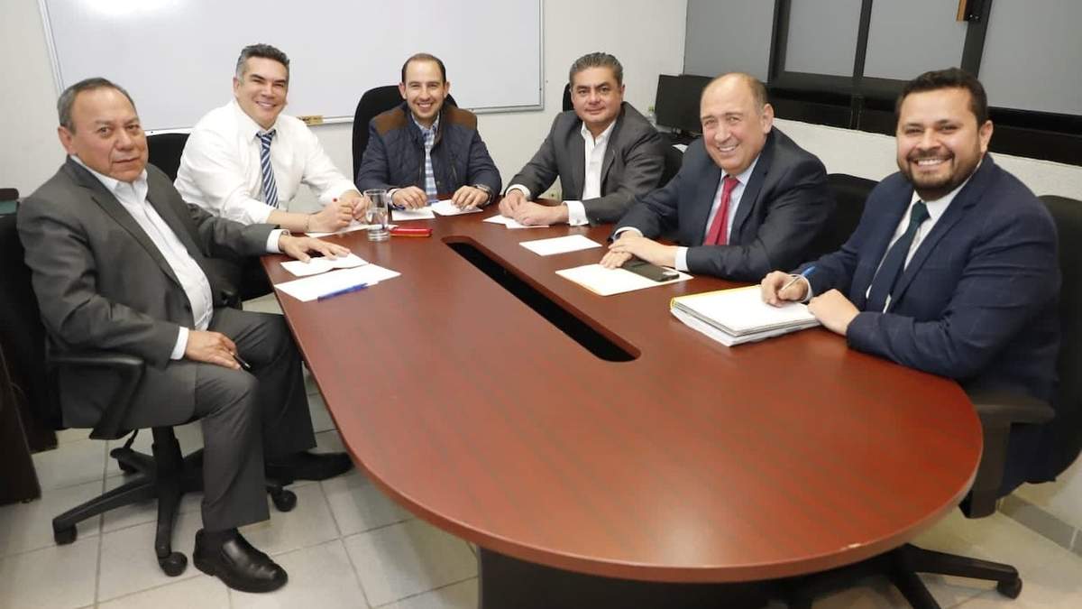 Los líderes partidistas y coordinadores parlamentarios de PAN, PRI y PRD