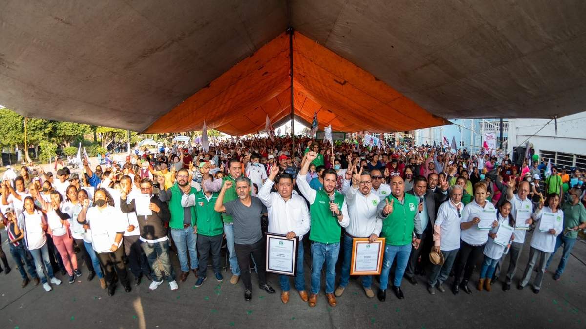 Mitin del PVEM en el Edomex