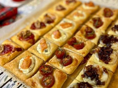 Cuadraditos salados exprés para picotear: con solo 1 tapa de pascualina prepará esta receta jugosa y económica