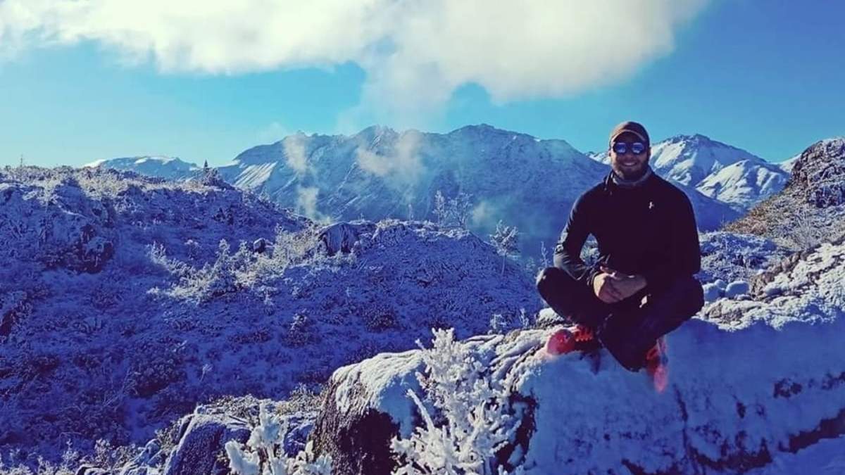 Facundo Arias quiere hacer cumbre en el Aconcagua. Fuente: (Facebook)